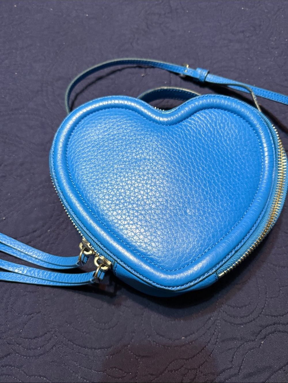 Marc by Marc Jacobs Heart-Shaped Blue Crossbody Bag